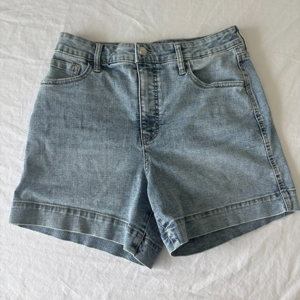 RM Rebecca Minkoff Womens Blue Denim High Rise Relaxed 90s Jeans Shorts Size 6